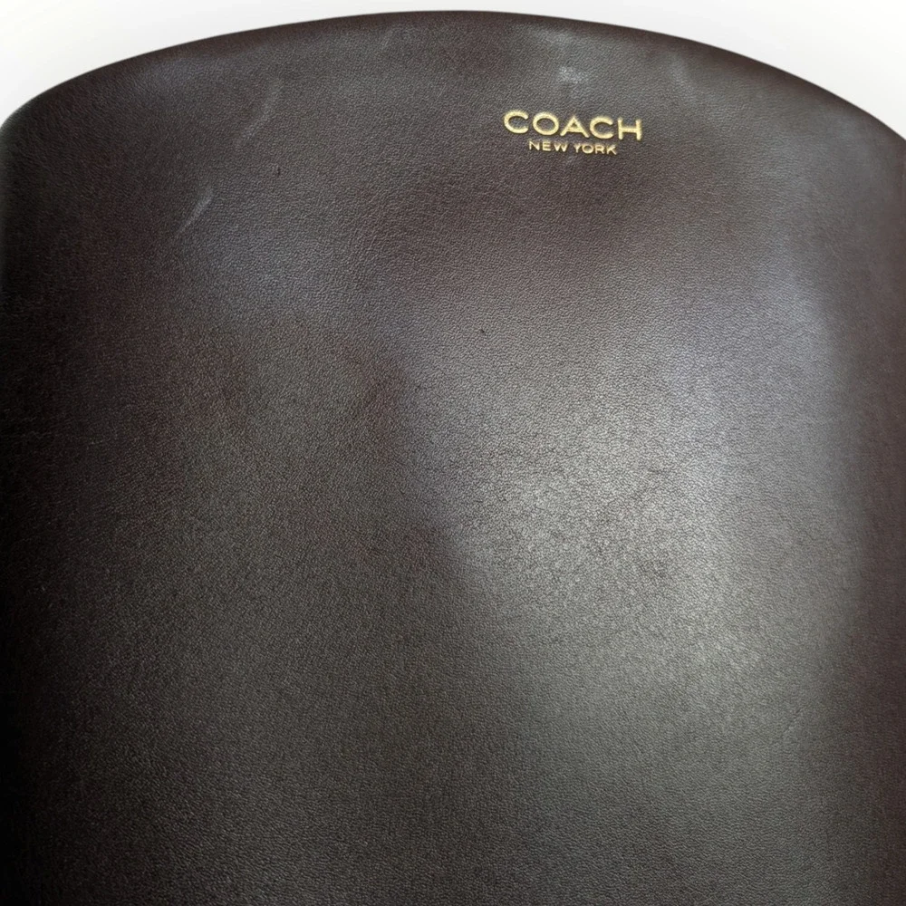 Coach Park Tall Boot in Maple Brown Leather New Size 6 Riding Boots Round Toe